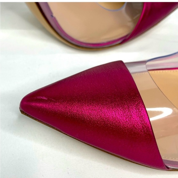 Gianvito Rossi Metallic Fushia & PVC Pumps - Picture 13 of 13